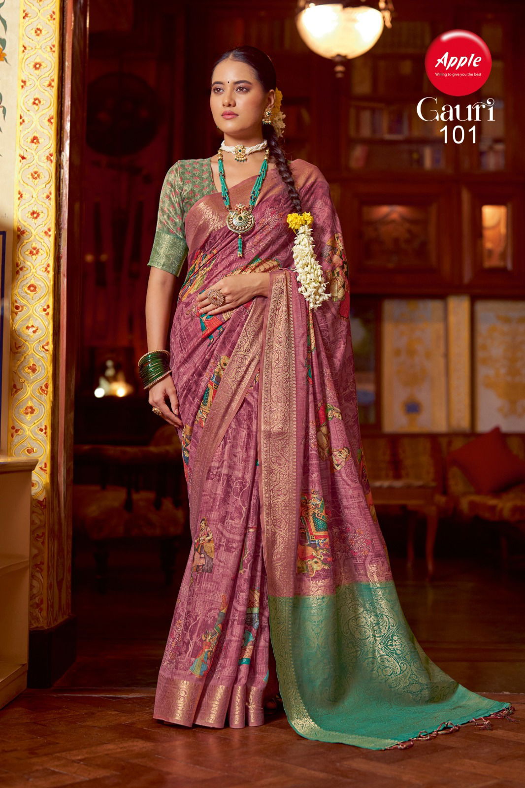 Gauri Vol 1 By Apple Smooth Silk Wedding Wear Sarees Suppliers In India